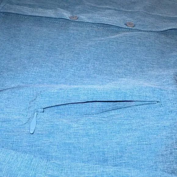 Field & Stream Women's Outdoor M Blue Vented Long Sleeve Fishing Hiking Shirt - Picture 5 of 11